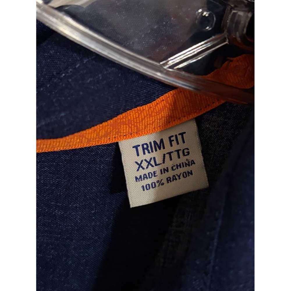 Tommy Bahama Auburn Tigers Collegiate Series Shirt Mens XXL Navy Orange Rayon - Picture 4 of 5